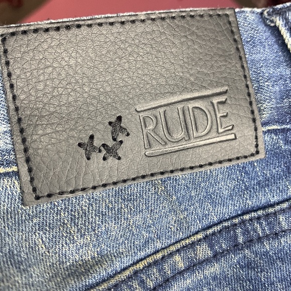 Rude brand vintage wash blue skinny jeans. Size 30 x 32 NWT - Picture 7 of 9